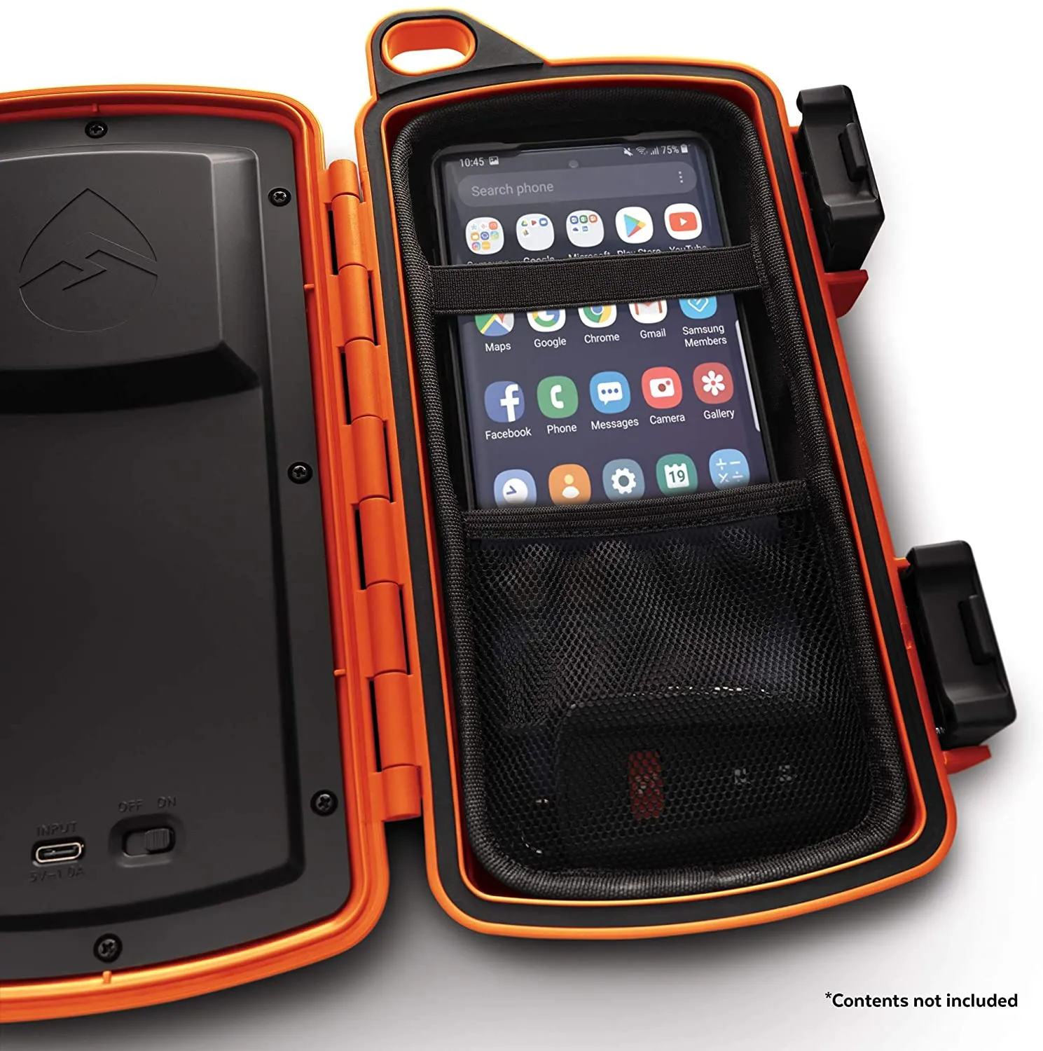 EcoXgear EcoExtreme 2 Floating Bluetooth Speaker with Waterproof Dry Storage for Smartphone, Orange