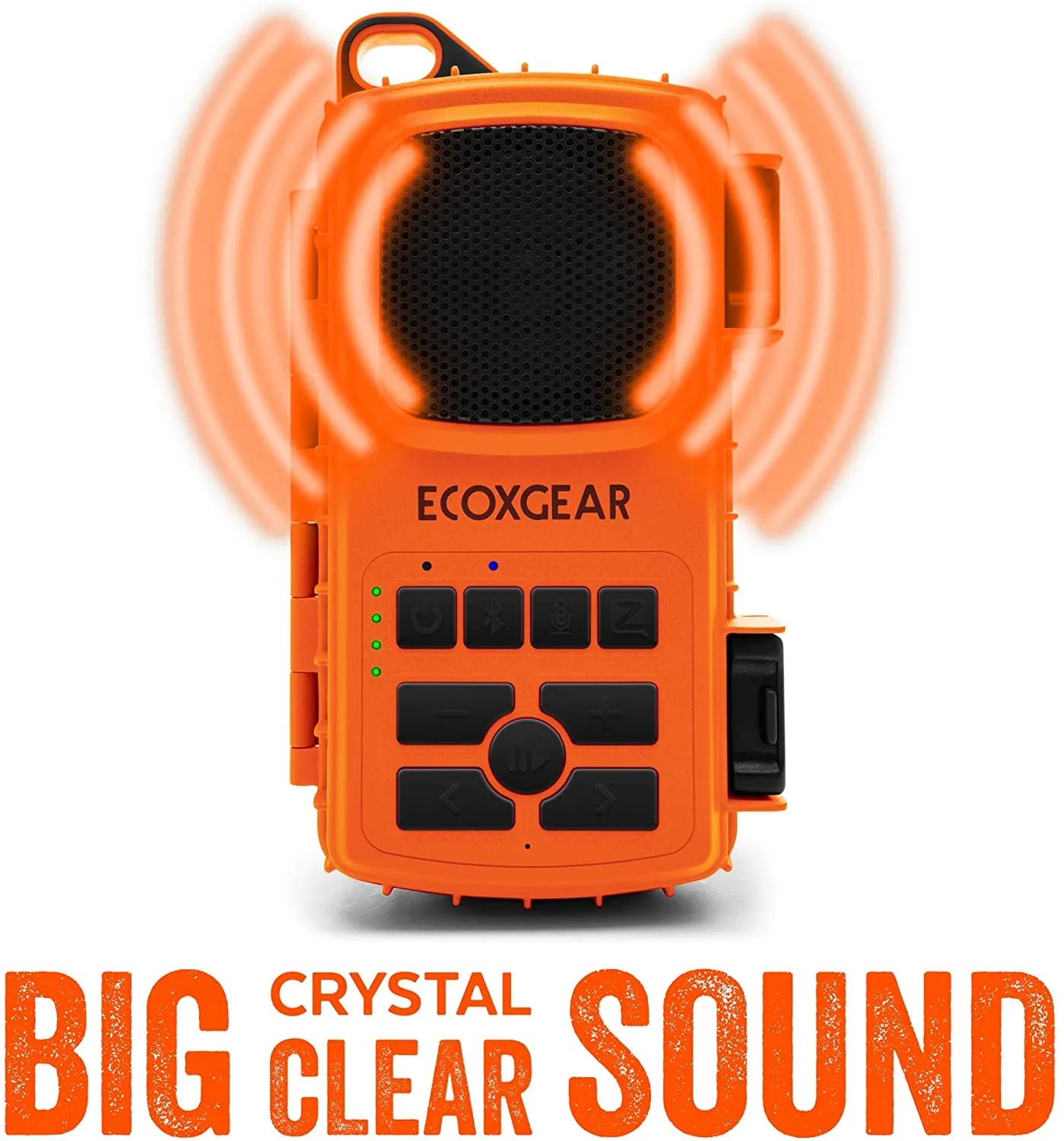 EcoXgear EcoExtreme 2 Floating Bluetooth Speaker with Waterproof Dry Storage for Smartphone, Orange