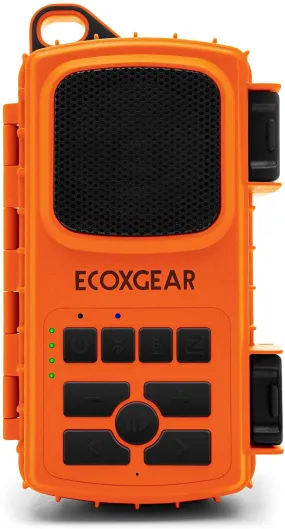 EcoXgear EcoExtreme 2 Floating Bluetooth Speaker with Waterproof Dry Storage for Smartphone, Orange