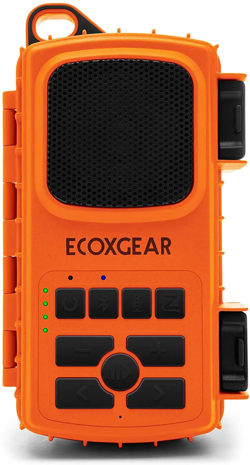 EcoXgear EcoExtreme 2 Floating Bluetooth Speaker with Waterproof Dry Storage for Smartphone, Orange