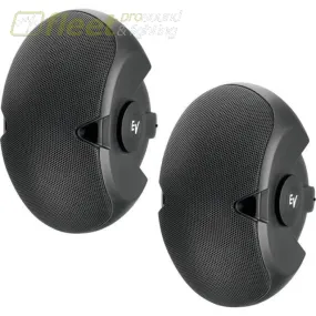 Electro-Voice EVID4.2T w/ transformer - Dual 4" surface mount speaker pair - black