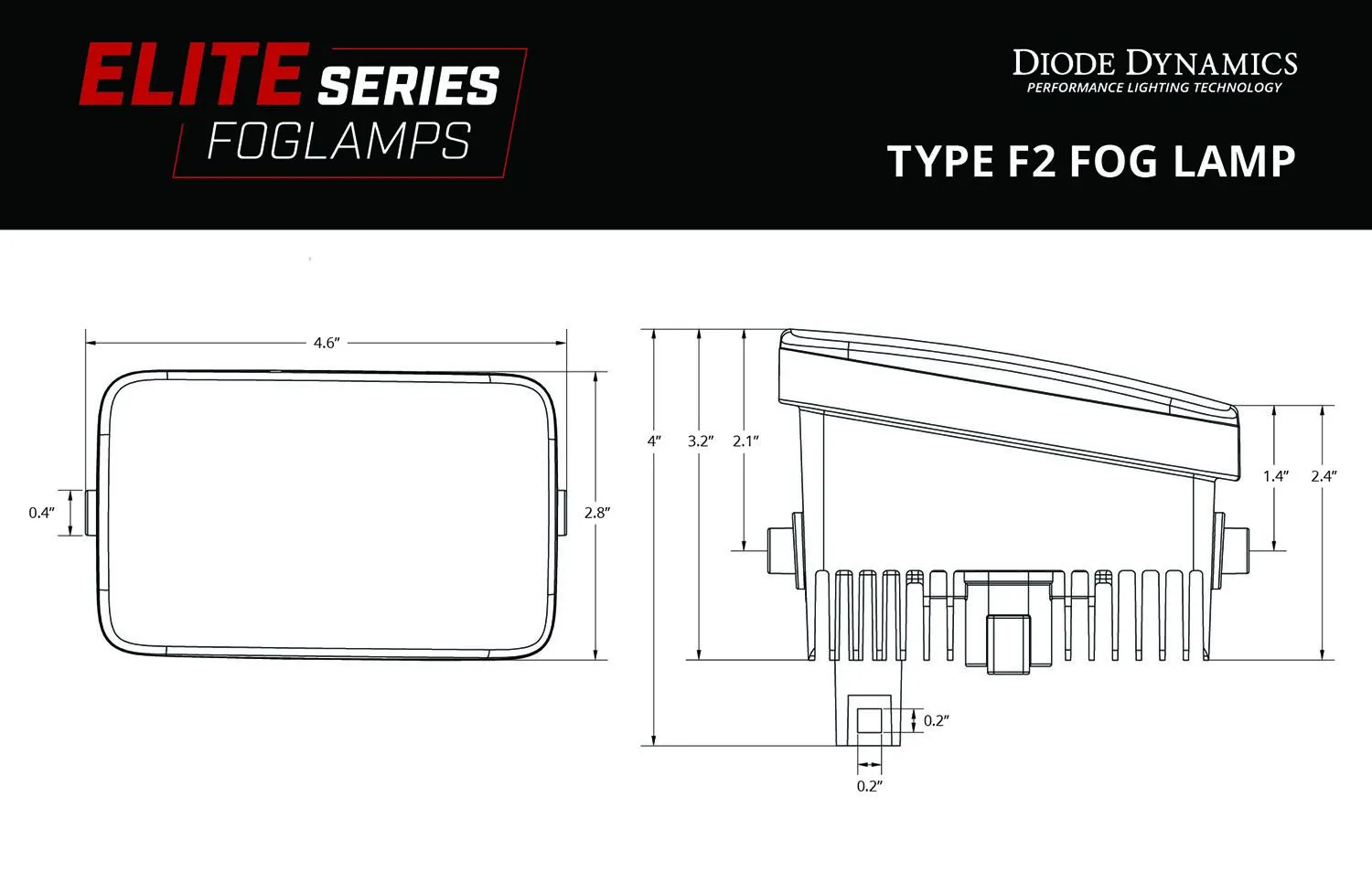Elite Series Add-On LED Fog Light Kit for 2022  Ford Maverick, Cool White