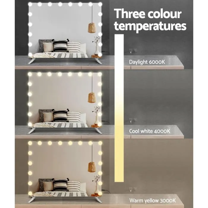 Embellir Bluetooth Makeup Mirror With Light Hollywood Led Wall Mounted Cosmetic
