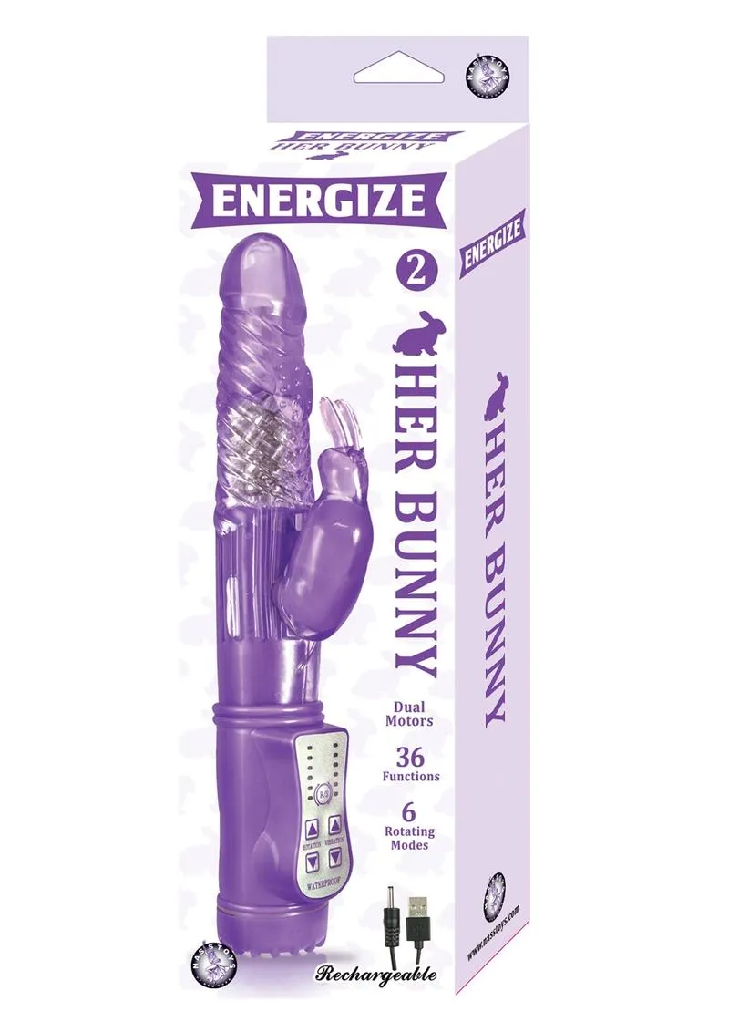Energize Her Bunny 2 Dual Motor Rechargeable Rabbit Vibrator