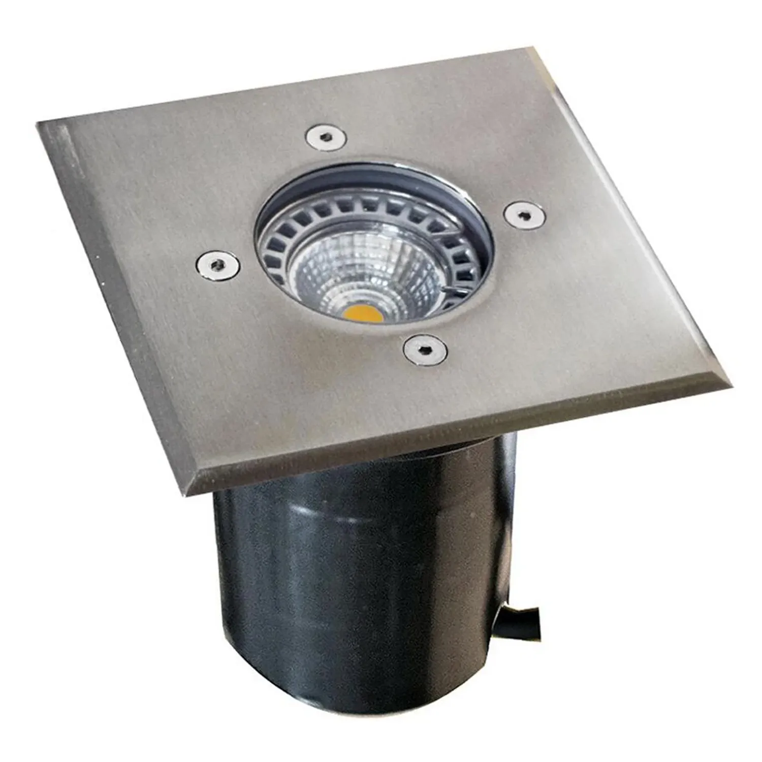 Exterior inground Up Lights in Stainless Steel (Square or Round)
