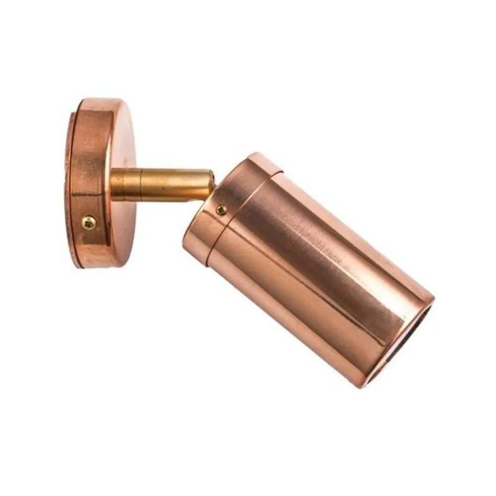 Exterior Wall Pillar Light Adjustable MR16 in Antique Brass/Copper