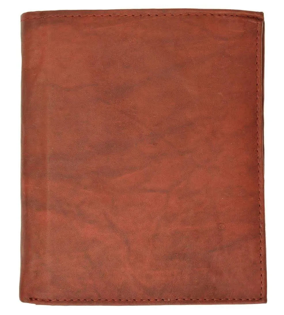 Extra Capicity RFID Blocking Bifold Hipster Credit Card Wallet Premium Leather RFID 2502 (C)