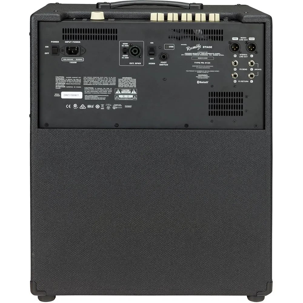 Fender Rumble Stage 800 Digital Bass Amp Combo With Bluetooth