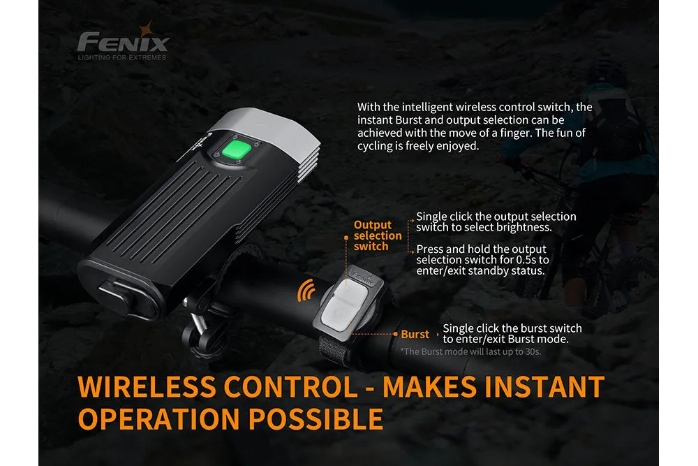 Fenix BC30 V2 LED Bike Light   CR123A Batteries Bundle