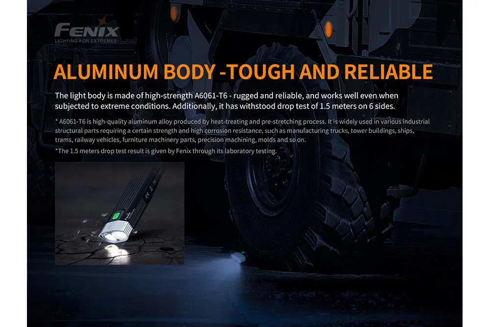 Fenix BC30 V2 LED Bike Light   CR123A Batteries Bundle