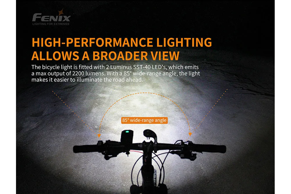 Fenix BC30 V2 LED Bike Light   CR123A Batteries Bundle