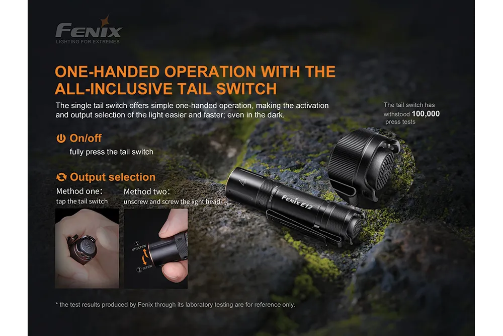 Fenix E12 V2   Batteries and Charger Bundle