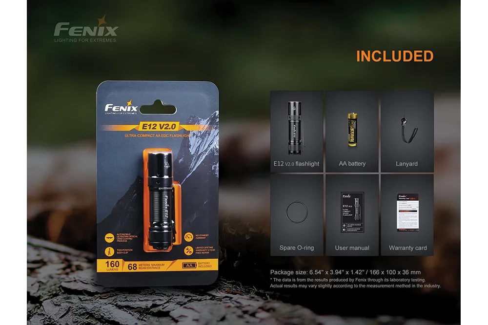 Fenix E12 V2   Batteries and Charger Bundle