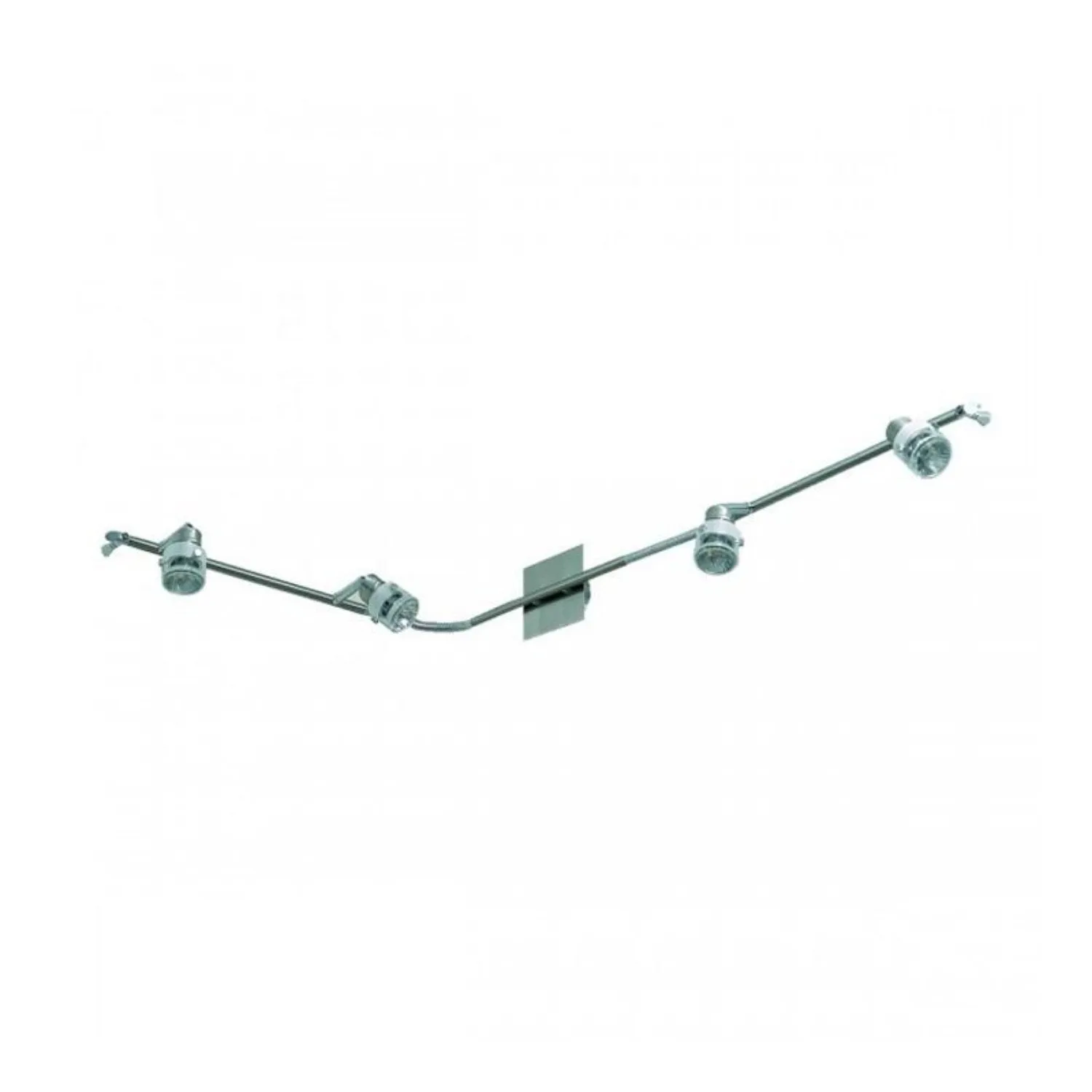 Flexible Four Bar Spotlight GU10 in Satin Chrome/Brass Superlux Lighting - SA-B4-SC, SA-B4-BS