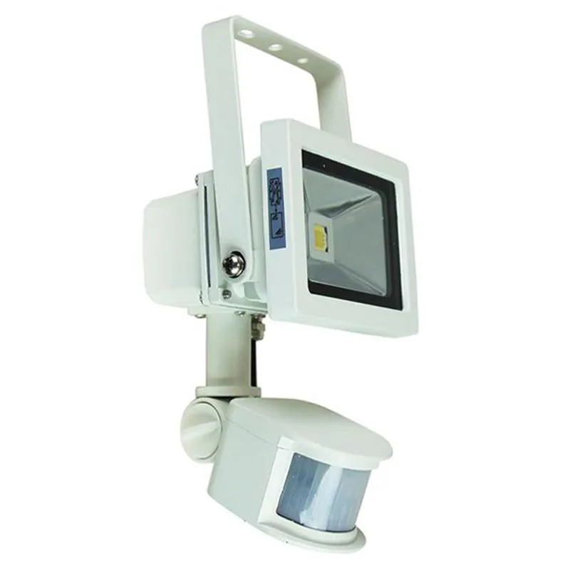 Foco LED Flood Light with Sensor 10w in Black or White