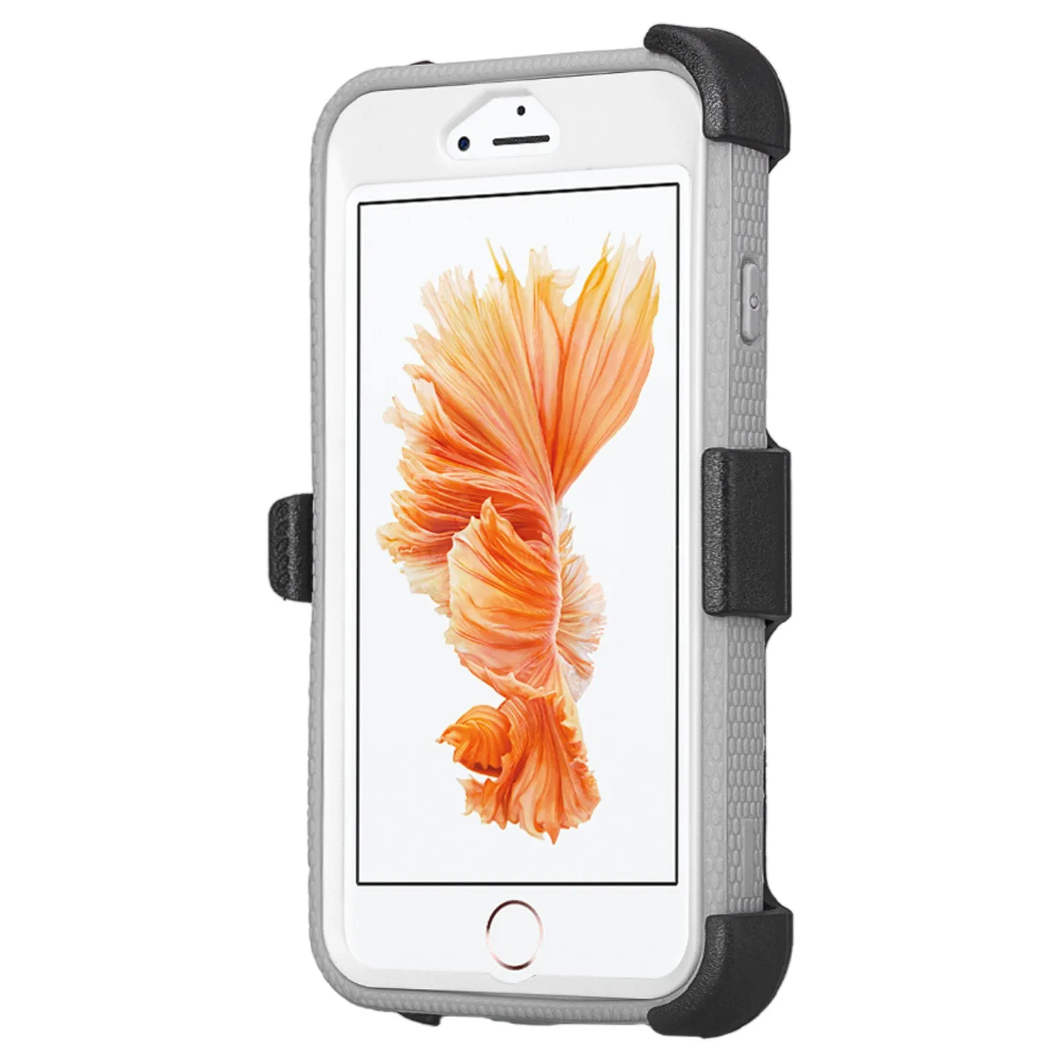 For Apple iPhone 6S / 6 Case, Triple Protection 3-in-1 Heavy Duty Holster Shell Combo Case Cover for iPhone 6S/6 - White