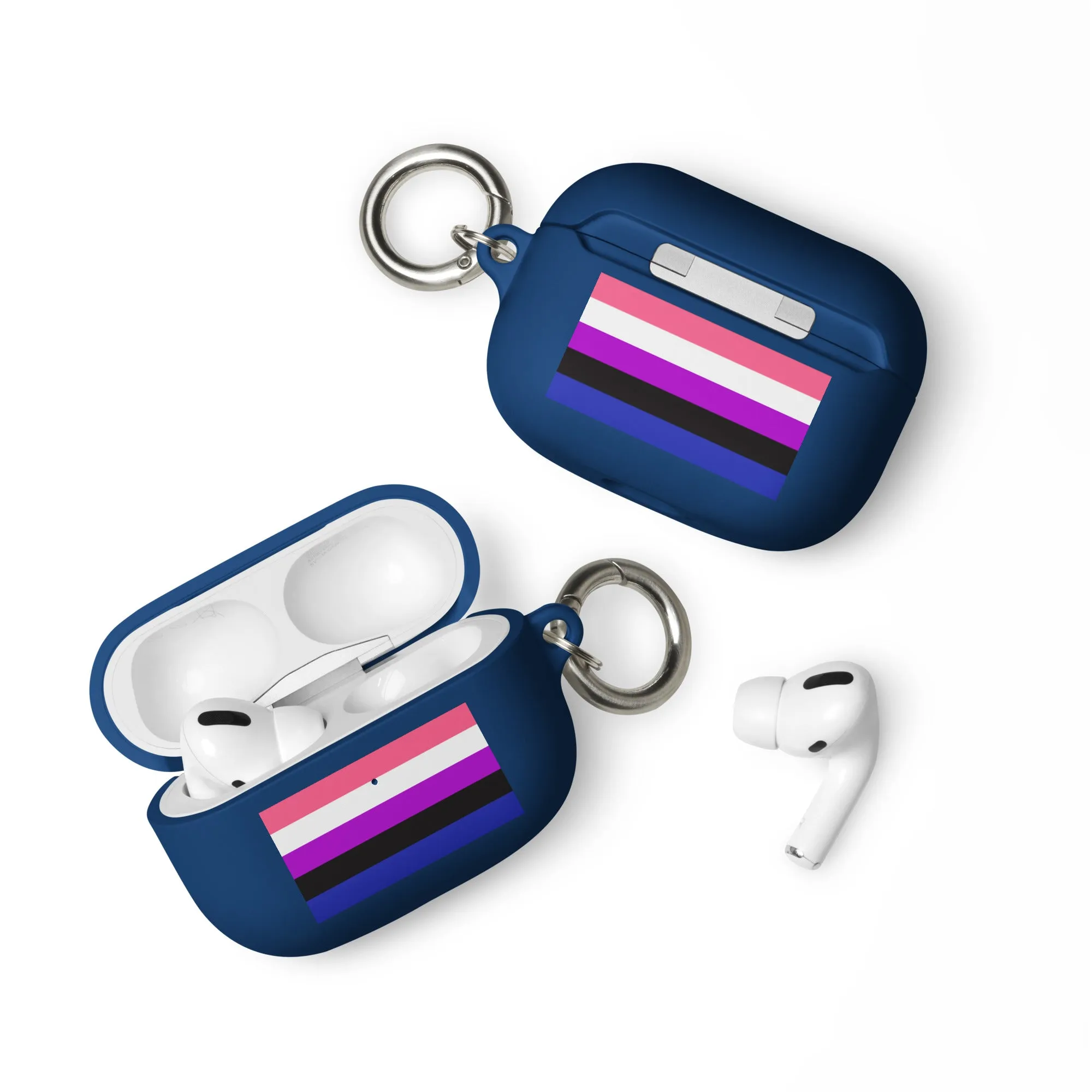 Genderfluid Pride Rubber Case for Apple AirPods