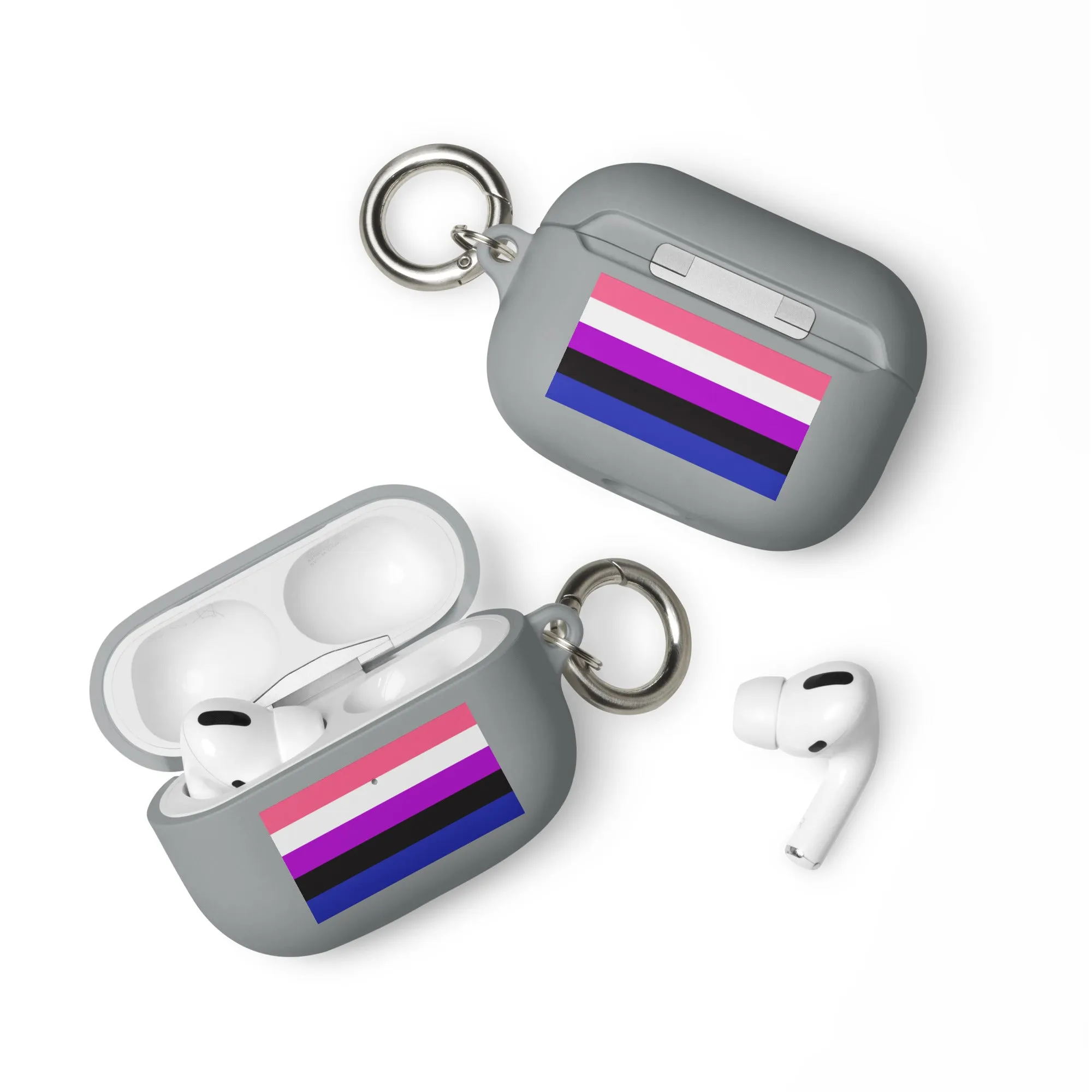 Genderfluid Pride Rubber Case for Apple AirPods