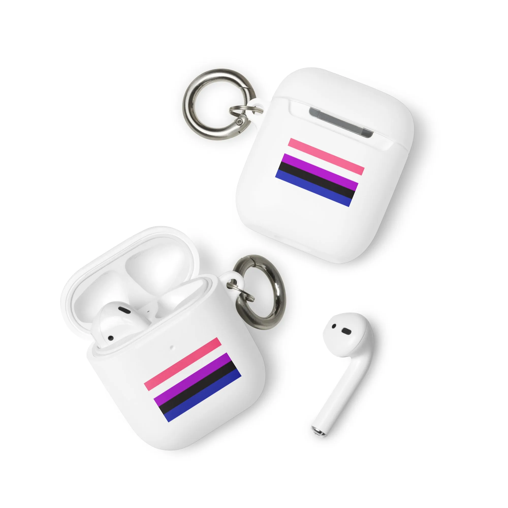 Genderfluid Pride Rubber Case for Apple AirPods