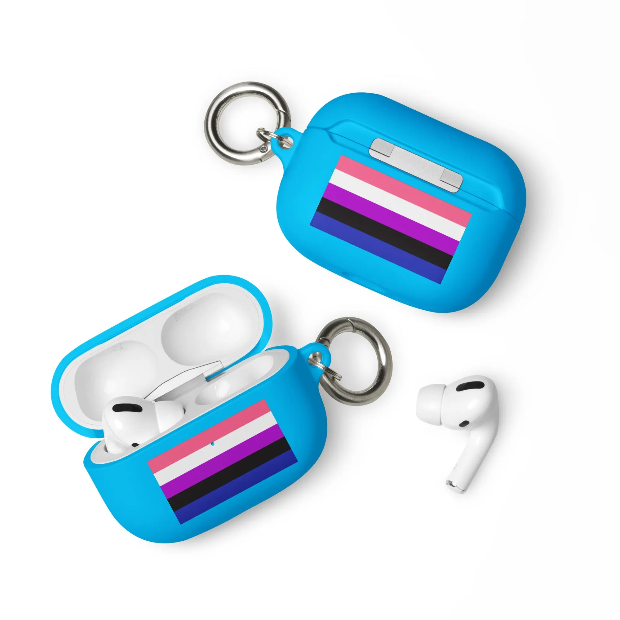 Genderfluid Pride Rubber Case for Apple AirPods