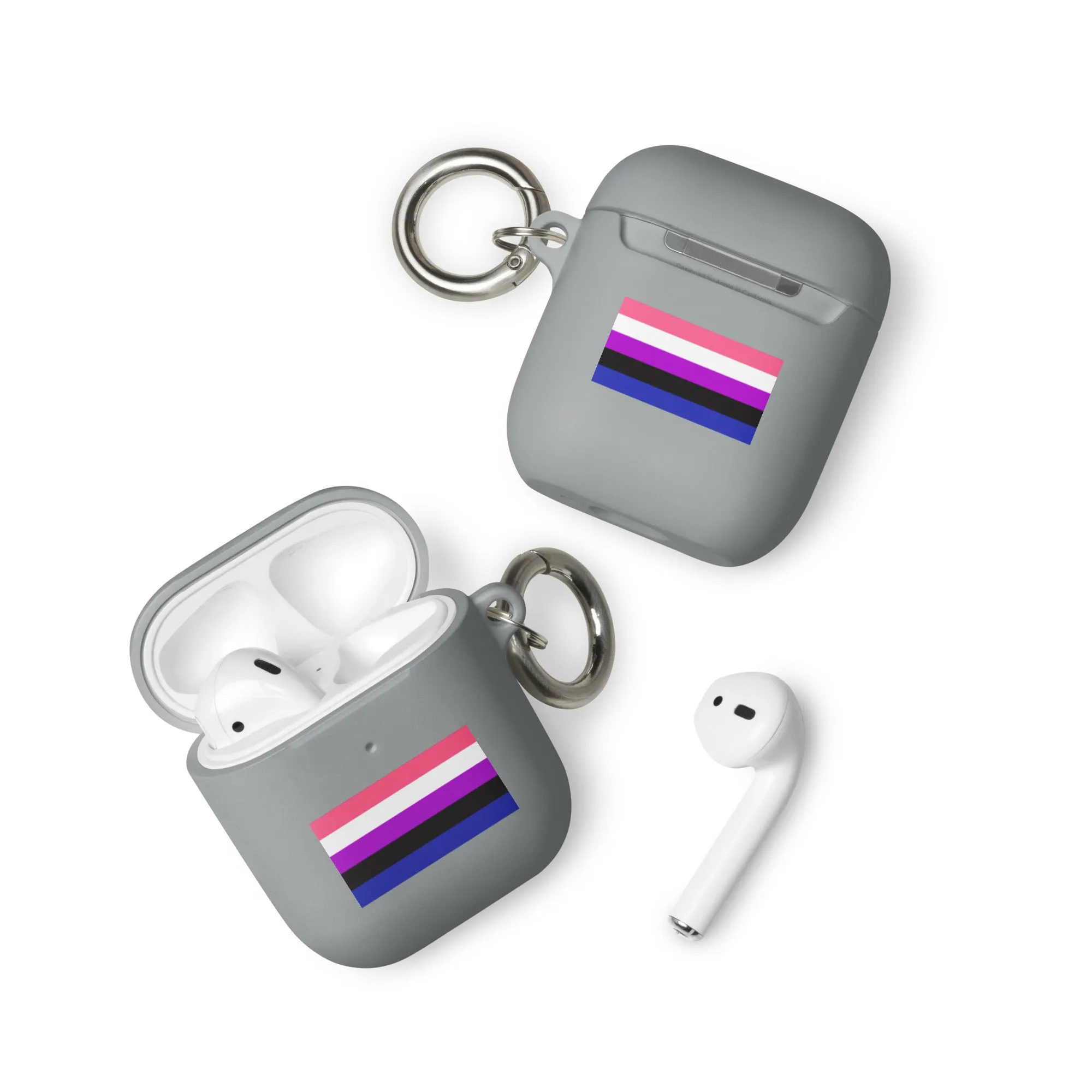 Genderfluid Pride Rubber Case for Apple AirPods