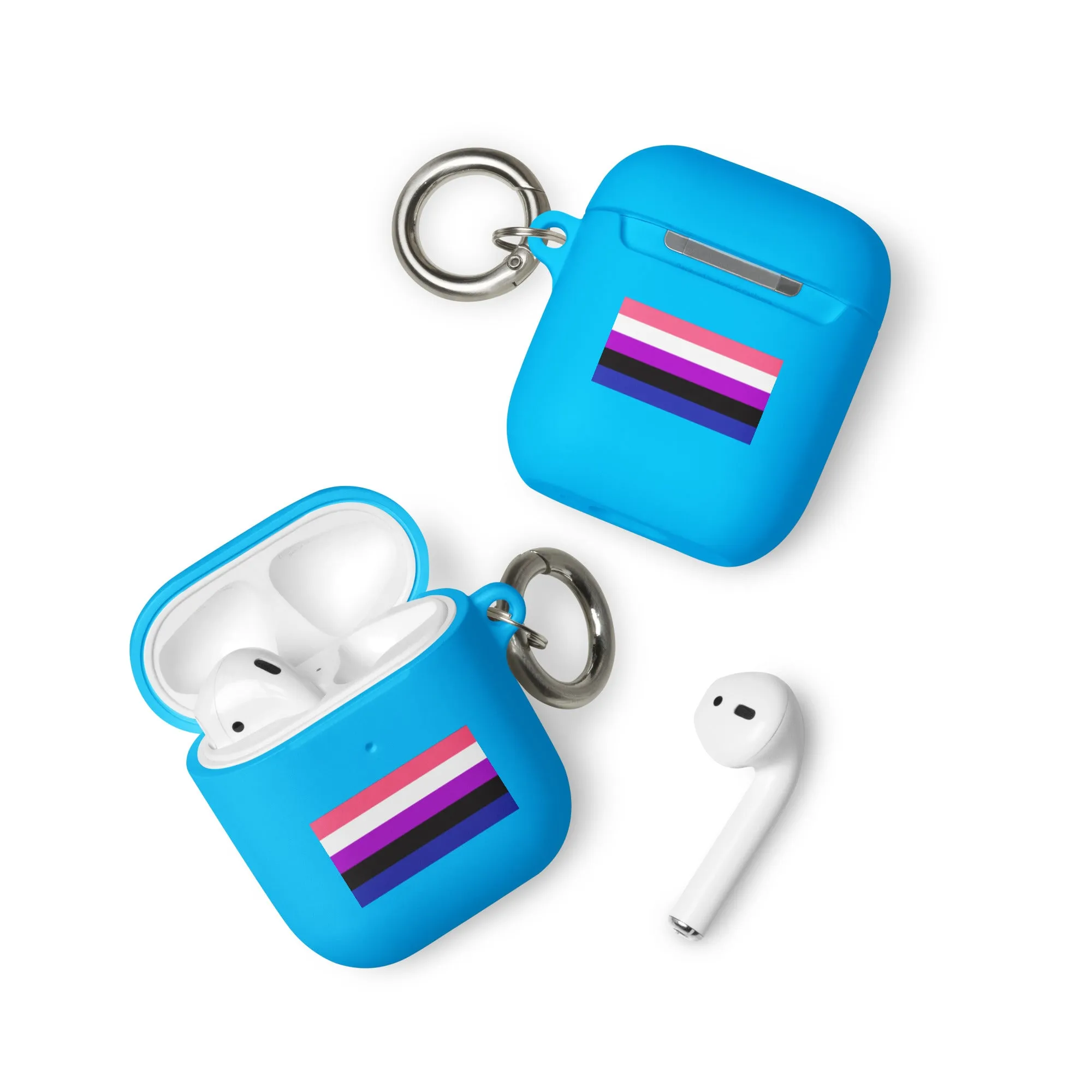 Genderfluid Pride Rubber Case for Apple AirPods