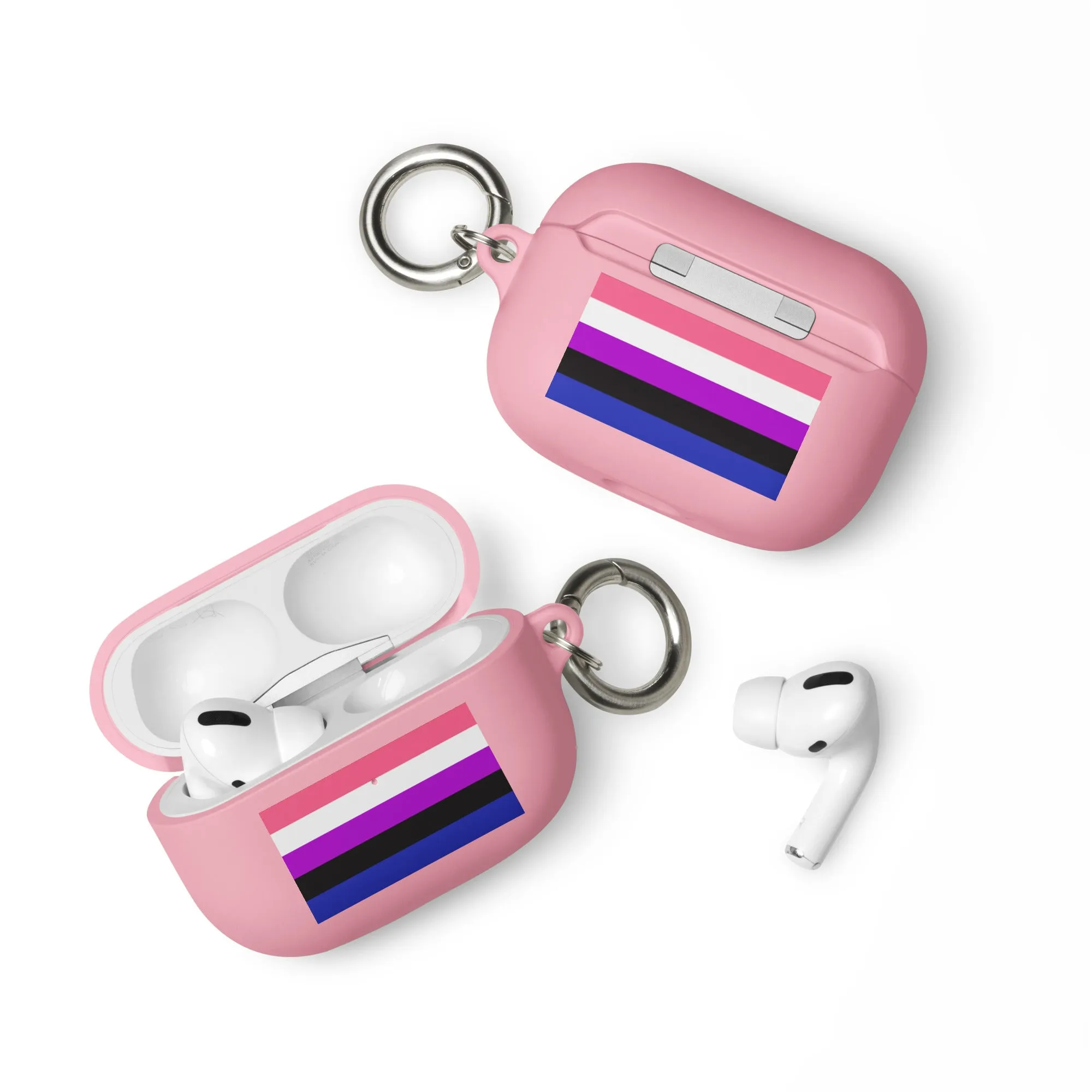 Genderfluid Pride Rubber Case for Apple AirPods