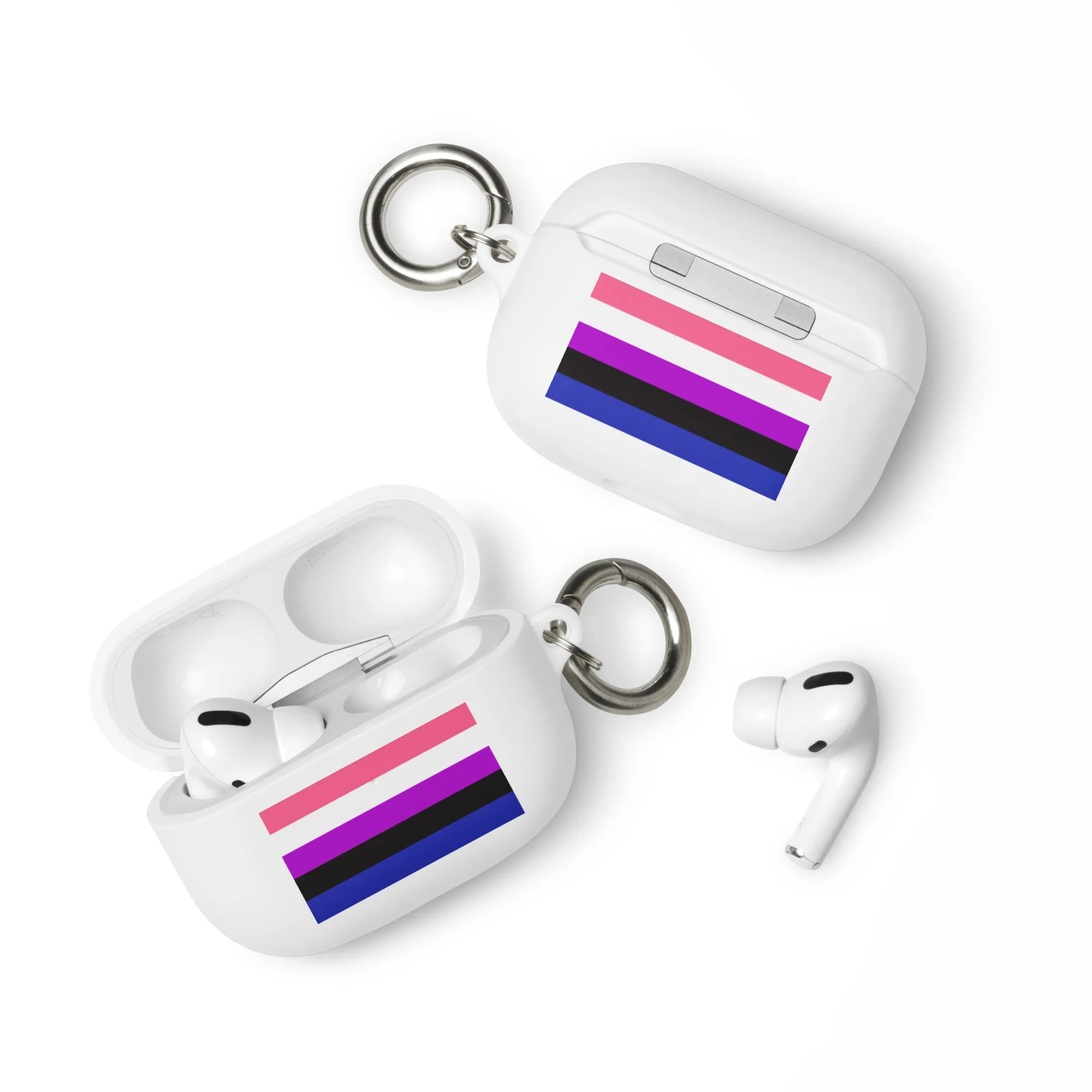 Genderfluid Pride Rubber Case for Apple AirPods