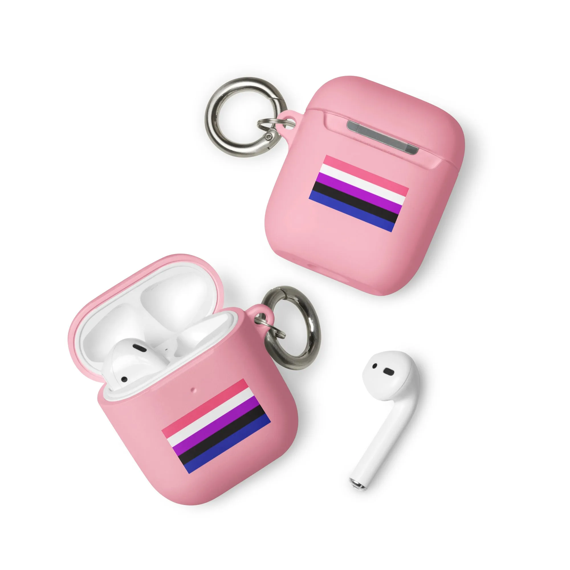 Genderfluid Pride Rubber Case for Apple AirPods