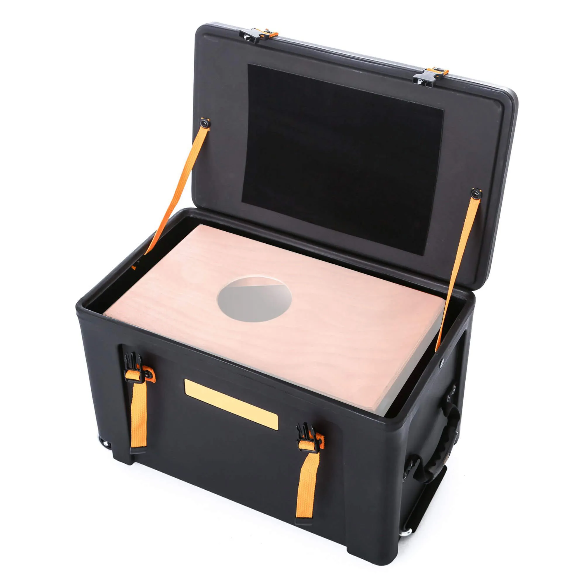 Hardcase Cajon Case with Wheels, Black
