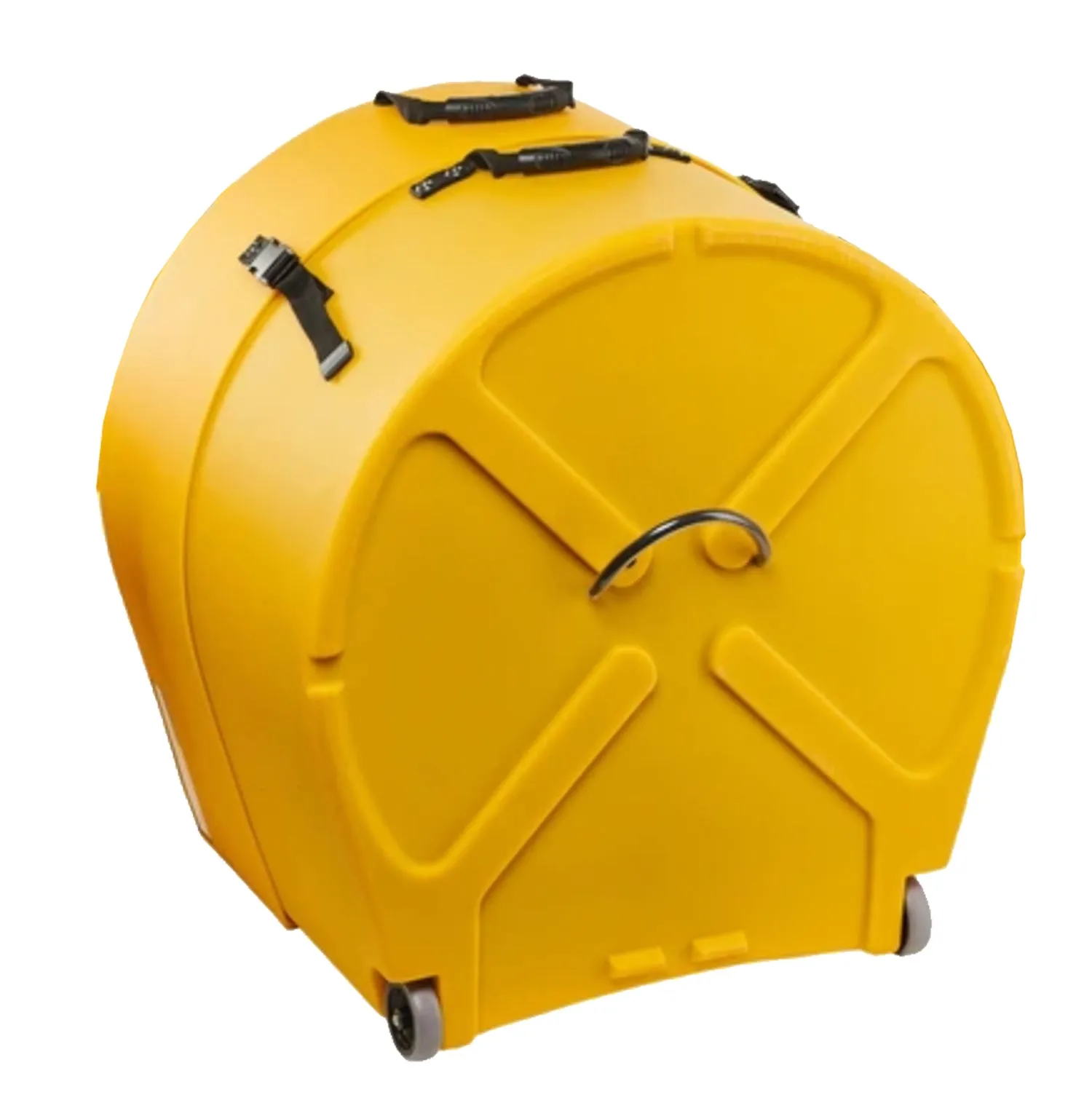Hardcase HNP18BY 18" Bass Drum Case with Wheels and Pull Handle (Yellow)