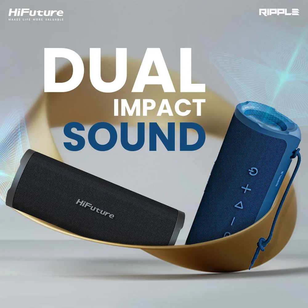 HiFuture Ripple 20W Portable Bluetooth Speaker (Red)