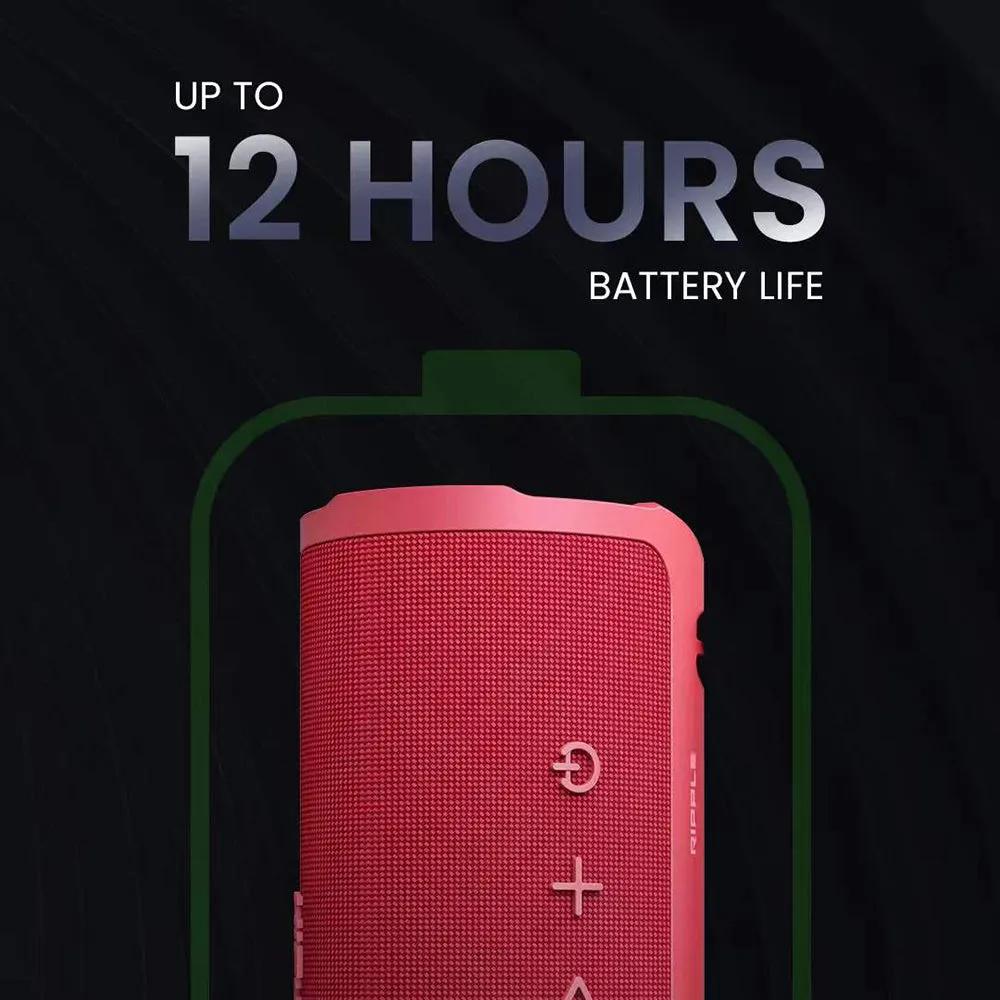 HiFuture Ripple 20W Portable Bluetooth Speaker (Red)
