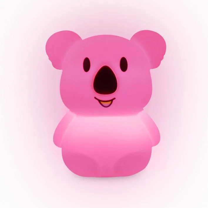 HOME.X 2 in 1 Nursery Night Light & Bluetooth Speaker Lullaby Music Player –Dimmable Color Silicone Koala Bedside Lamp