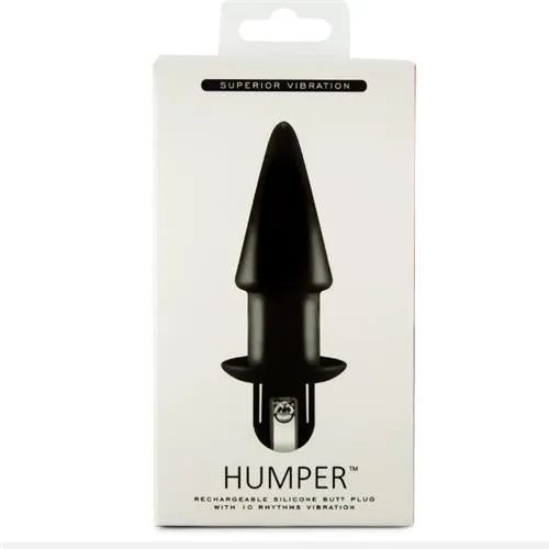 Humper rechargeable silicone Butt Plug with 10 Vibrations - Excellent Power