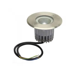 inground LED Uplighter Round 3W Stainless Steel Superlux Lighting - LLEDF120-SS