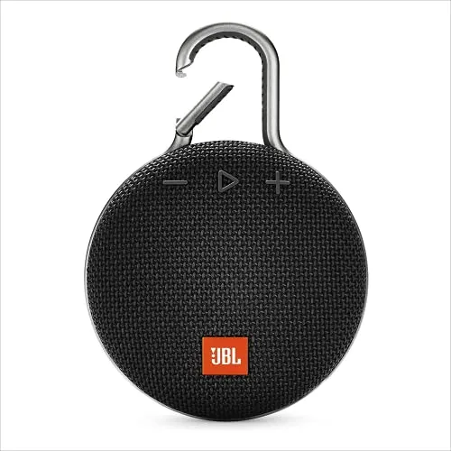 JBL Clip 3, Black - Waterproof, Durable & Portable Bluetooth Speaker