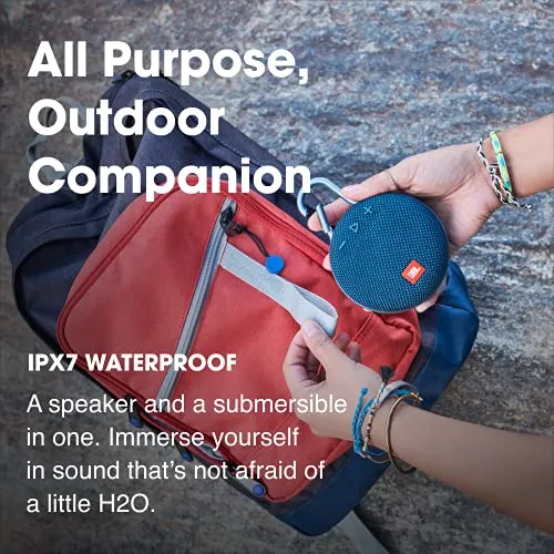 JBL Clip 3, Black - Waterproof, Durable & Portable Bluetooth Speaker