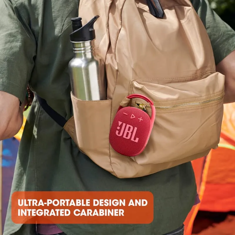 JBL Clip 4: Portable Speaker with Bluetooth, Waterproof