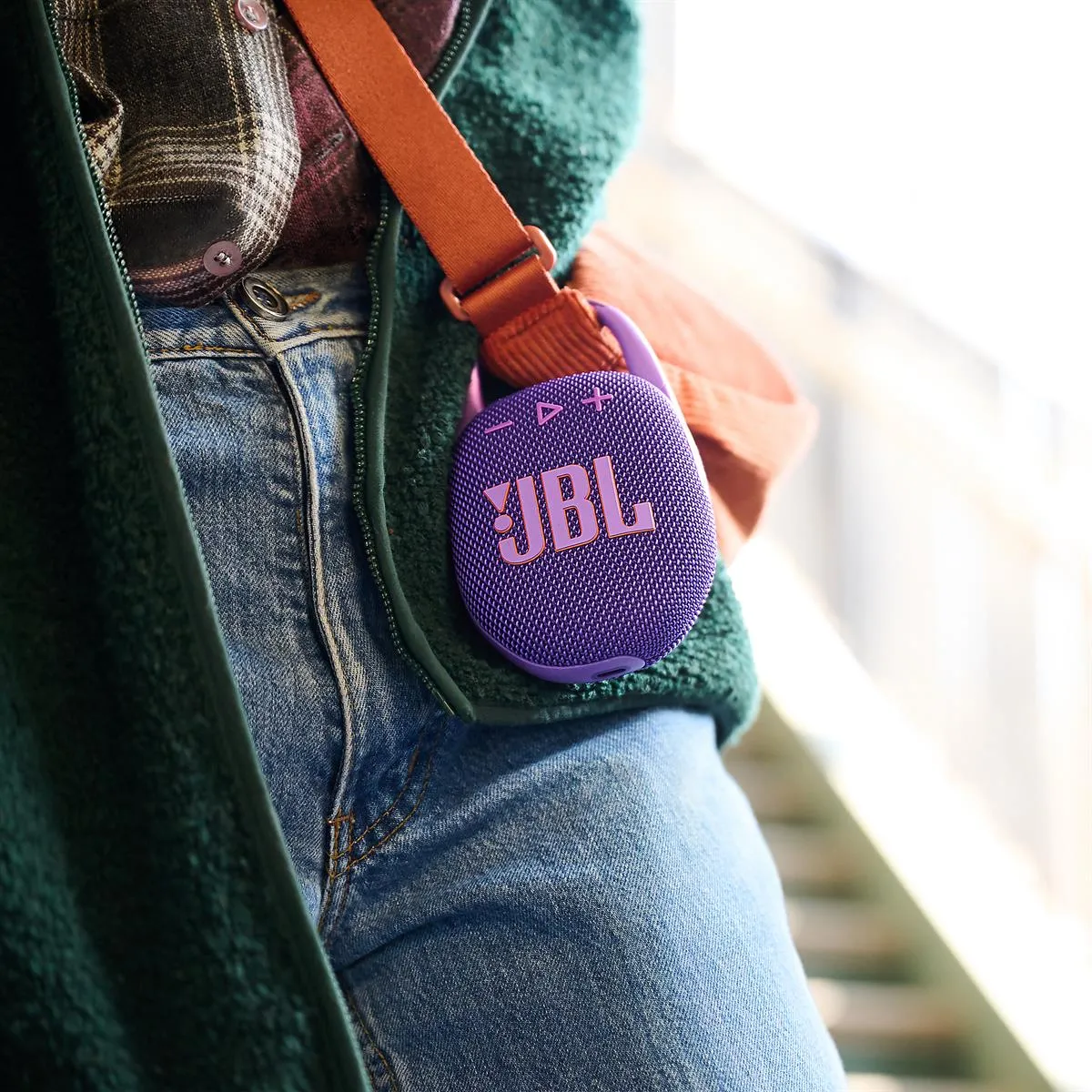JBL Clip 5 Portable Waterproof Bluetooth Speaker (Purple)