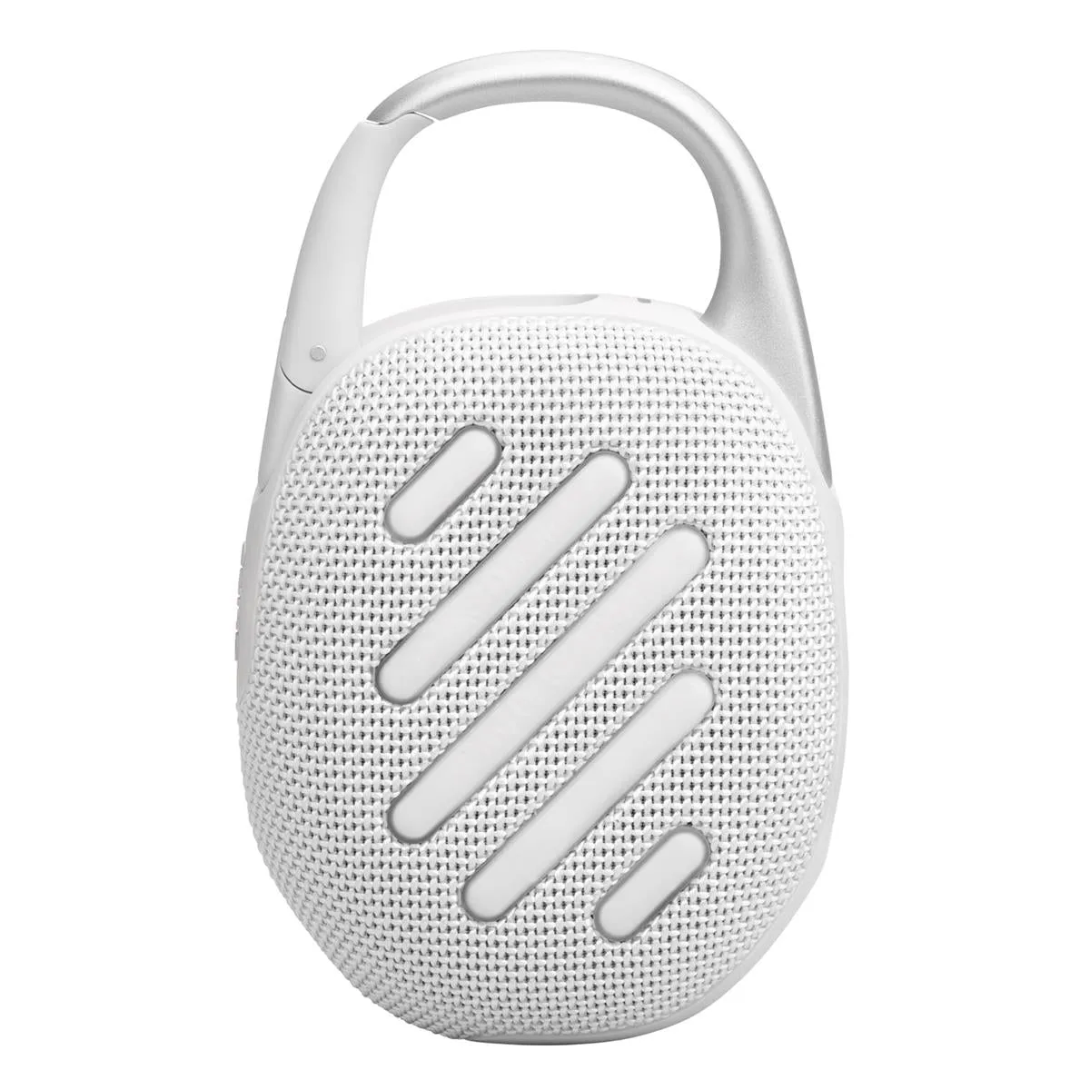 JBL Clip 5 Ultra Portable Bluetooth Speaker with gSport Carbon Fiber Case (White)