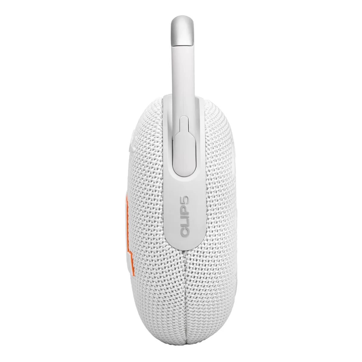JBL Clip 5 Ultra Portable Bluetooth Speaker with gSport Carbon Fiber Case (White)