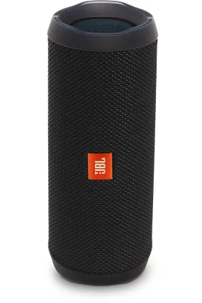 JBL Flip 4 Black Wireless Portable Stereo Speaker - JBLFLIP4BLKAM