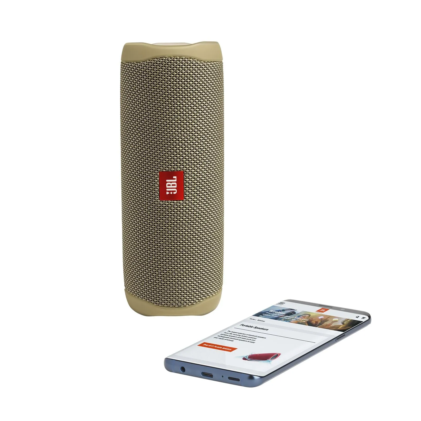 JBL Flip 5 Portable Waterproof Rugged Wireless Bluetooth Speaker Sand - JBLFLIP5SANDAM