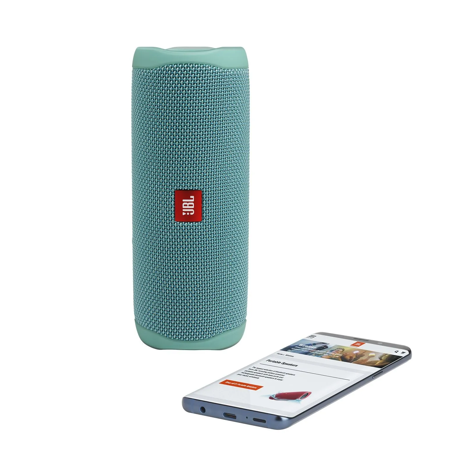 JBL Flip 5 Portable Waterproof Rugged Wireless Bluetooth Speaker Teal - JBLFLIP5TEALAM