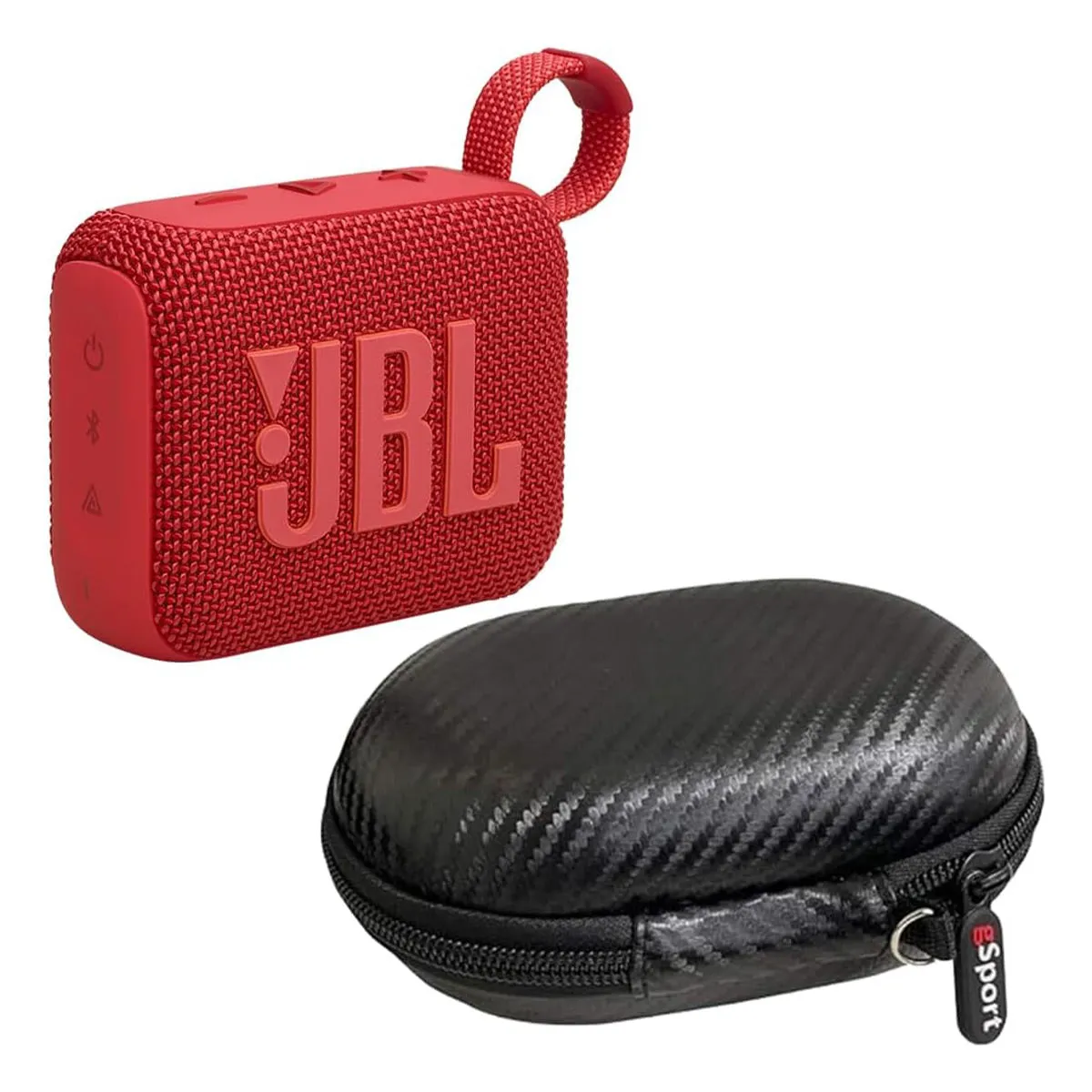 JBL Go 4 Ultra Portable Bluetooth Speaker Bundle with gSport Case (Red)