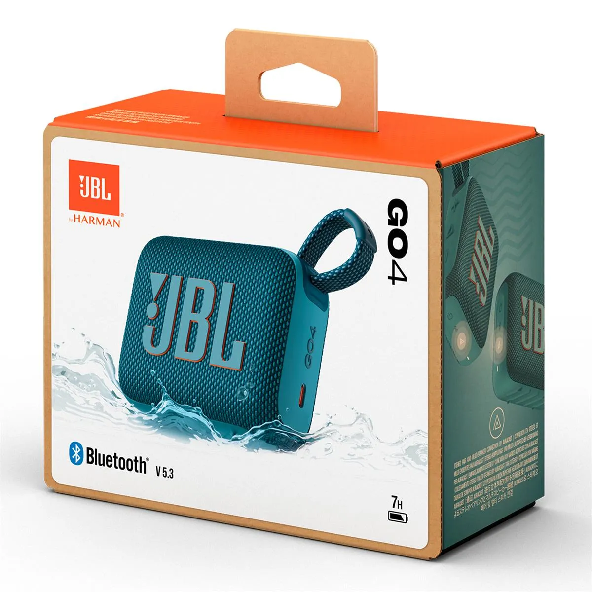 JBL Go 4 Ultra Portable Bluetooth Speaker Bundle with gSport Silicone Sleeve (Blue)