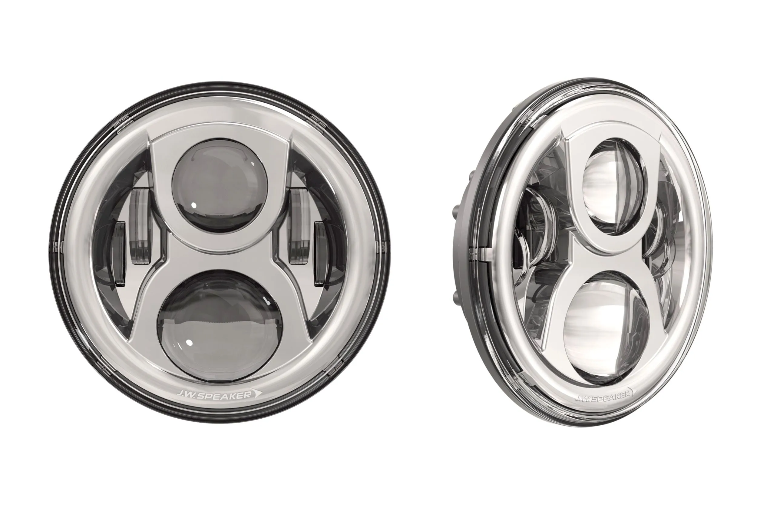 JW Speaker: 8700-EVO2-DB 12/24V DOT Headlamp (Black)