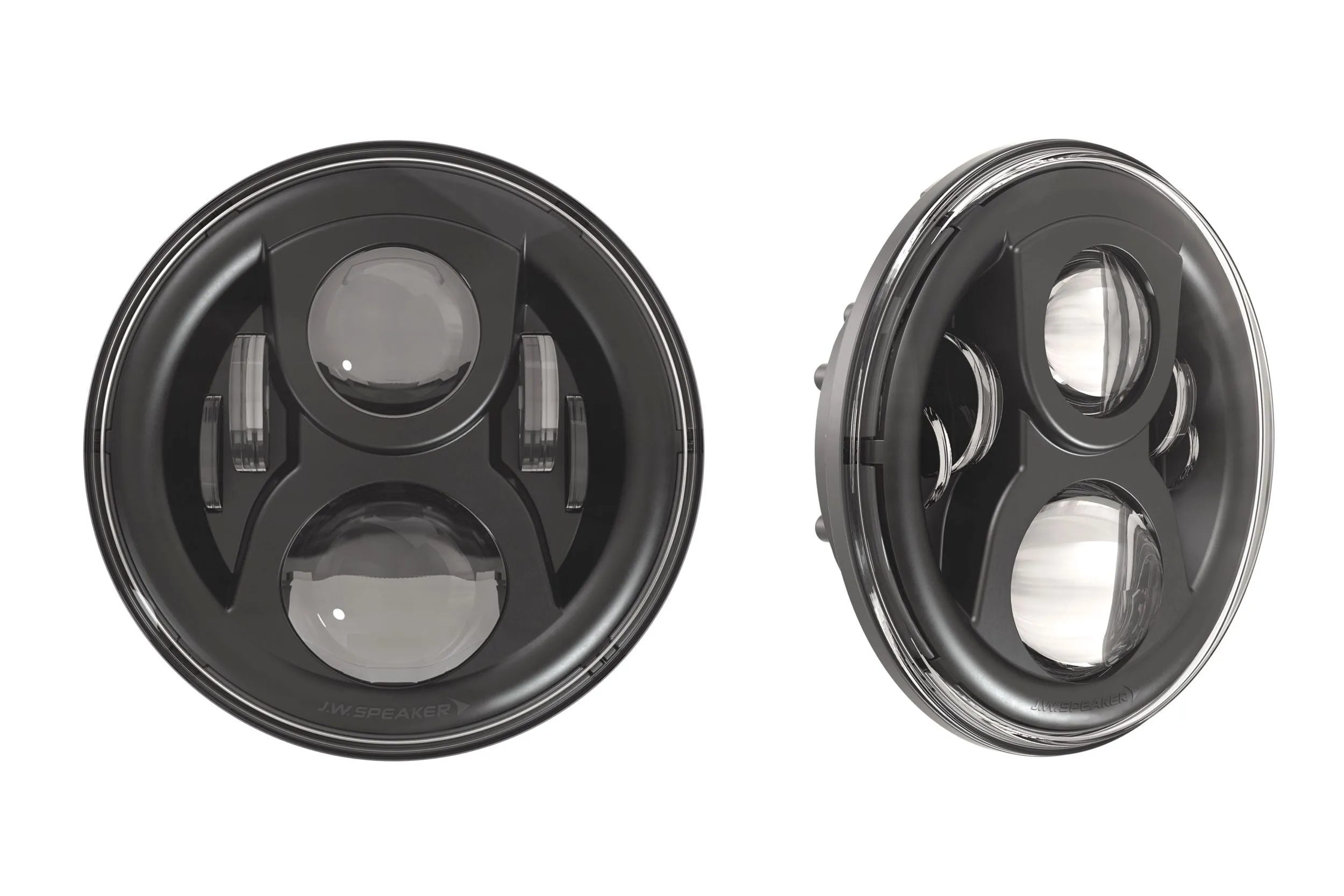 JW Speaker: 8700-EVO2-DB 12/24V DOT Headlamp (Black)