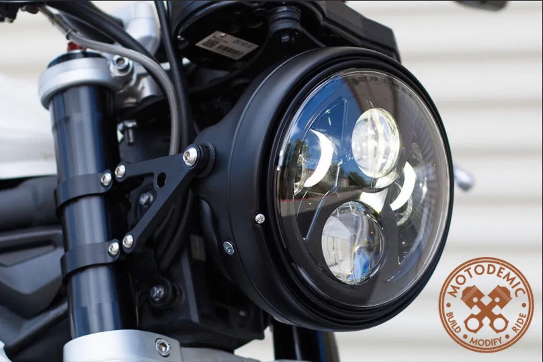 JW Speaker: 8700-EVO2-DB 12/24V DOT Headlamp (Black)